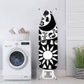 Black And White Japanese Yin Yang Print Ironing Board Cover