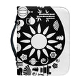 Black And White Japanese Yin Yang Print Leather Bible Cover