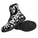 Black And White Japanese Yin Yang Print Backpack
