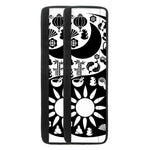 Black And White Japanese Yin Yang Print Refrigerator Handle Covers