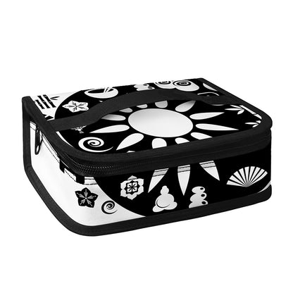 Black And White Japanese Yin Yang Print Small Lunch Bag