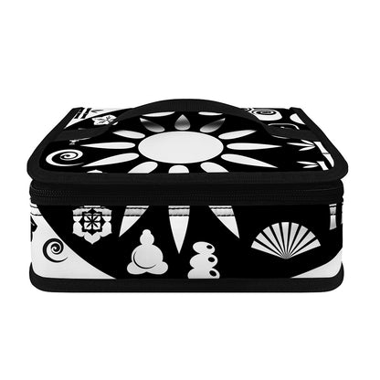 Black And White Japanese Yin Yang Print Small Lunch Bag