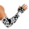 Black And White Japanese Yin Yang Print Sun Protection Arm Sleeves