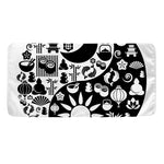 Black And White Japanese Yin Yang Print Towel