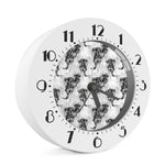 Black And White Jellyfish Pattern Print Alarm Clock