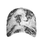 Black And White Jellyfish Pattern Print Baseball Cap