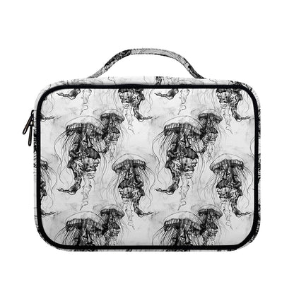 Black And White Jellyfish Pattern Print Briefcase Bible Bag