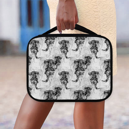 Black And White Jellyfish Pattern Print Classic Bible Case