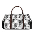 Black And White Jellyfish Pattern Print Duffel Bag