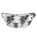 Black And White Jellyfish Pattern Print Fanny Pack