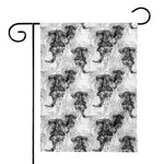 Black And White Jellyfish Pattern Print House Flag