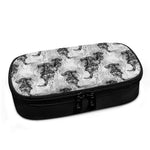 Black And White Jellyfish Pattern Print Insulin Cooler Travel Case