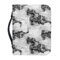 Black And White Jellyfish Pattern Print Leather Bible Cover
