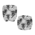 Black And White Jellyfish Pattern Print Office Chair Cover