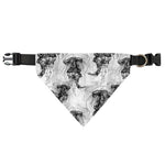 Black And White Jellyfish Pattern Print Over The Collar Dog Bandana