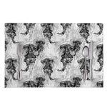 Black And White Jellyfish Pattern Print Placemat