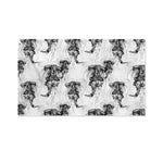 Black And White Jellyfish Pattern Print Polyester Flag