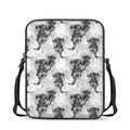 Black And White Jellyfish Pattern Print Rectangular Crossbody Bag