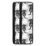 Black And White Jellyfish Pattern Print Refrigerator Handle Covers