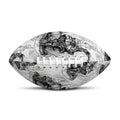 Black And White Jellyfish Pattern Print Rugby Ball