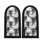 Black And White Jellyfish Pattern Print Skillet Handle Cover