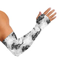 Black And White Jellyfish Pattern Print Sun Protection Arm Sleeves