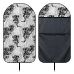 Black And White Jellyfish Pattern Print Waterproof Car Seat Cover