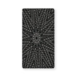 Black And White Kaleidoscope Print Baby Crib Sheet
