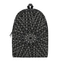 Black And White Kaleidoscope Print School Backpack