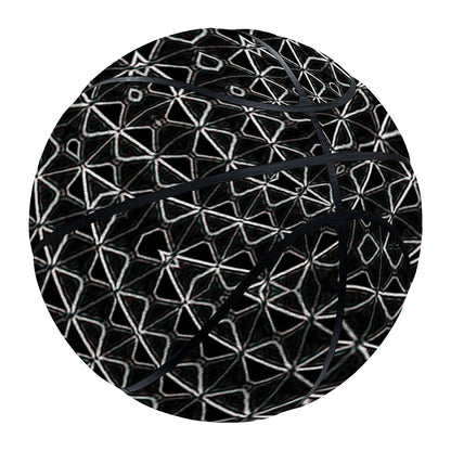 Black And White Kaleidoscope Print Basketball
