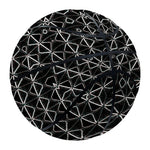 Black And White Kaleidoscope Print Basketball