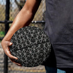 Black And White Kaleidoscope Print Basketball