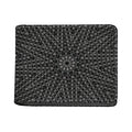 Black And White Kaleidoscope Print Bifold Wallet