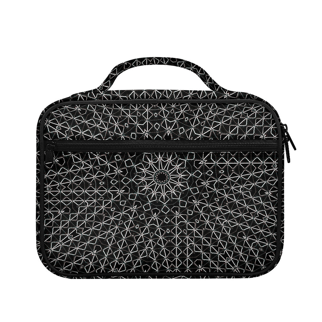 Black And White Kaleidoscope Print Briefcase Bible Bag