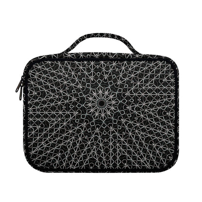 Black And White Kaleidoscope Print Briefcase Bible Bag