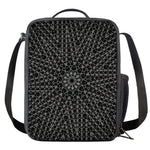 Black And White Kaleidoscope Print Crossbody Lunch Bag
