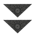 Black And White Kaleidoscope Print Dog Bandana