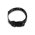 Black And White Kaleidoscope Print Dog Collar
