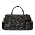 Black And White Kaleidoscope Print Duffel Bag