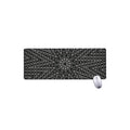 Black And White Kaleidoscope Print Extended Mouse Pad