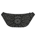 Black And White Kaleidoscope Print Fanny Pack