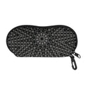 Black And White Kaleidoscope Print Glasses Case