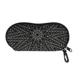 Black And White Kaleidoscope Print Glasses Case