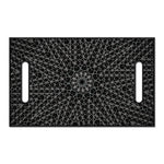Black And White Kaleidoscope Print Golf Cart Seat Cover