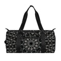 Black And White Kaleidoscope Print Gym Bag
