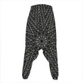 Black And White Kaleidoscope Print Hammer Pants
