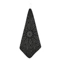 Black And White Kaleidoscope Print Hand Towel
