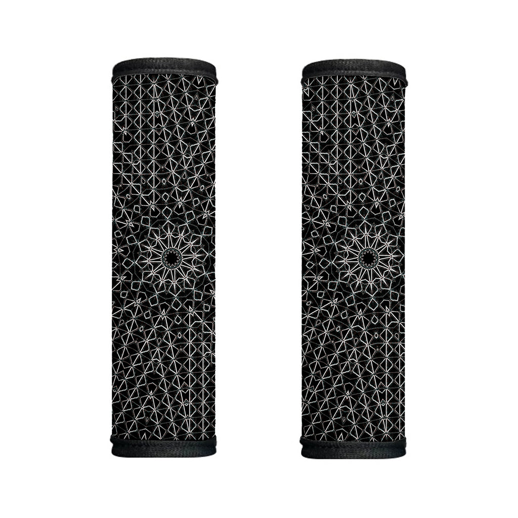 Black And White Kaleidoscope Print Handle Covers