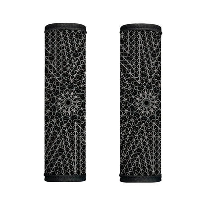 Black And White Kaleidoscope Print Handle Covers