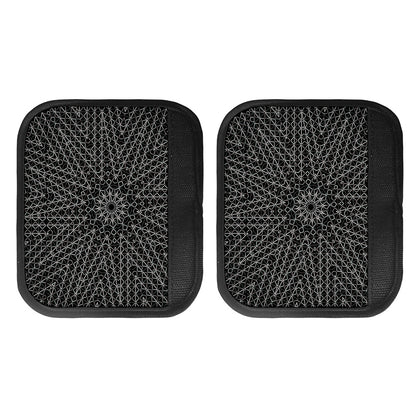 Black And White Kaleidoscope Print Handle Covers